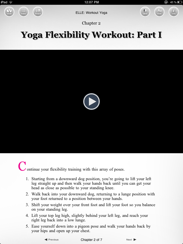 Elle Workout Yoga sample chapter